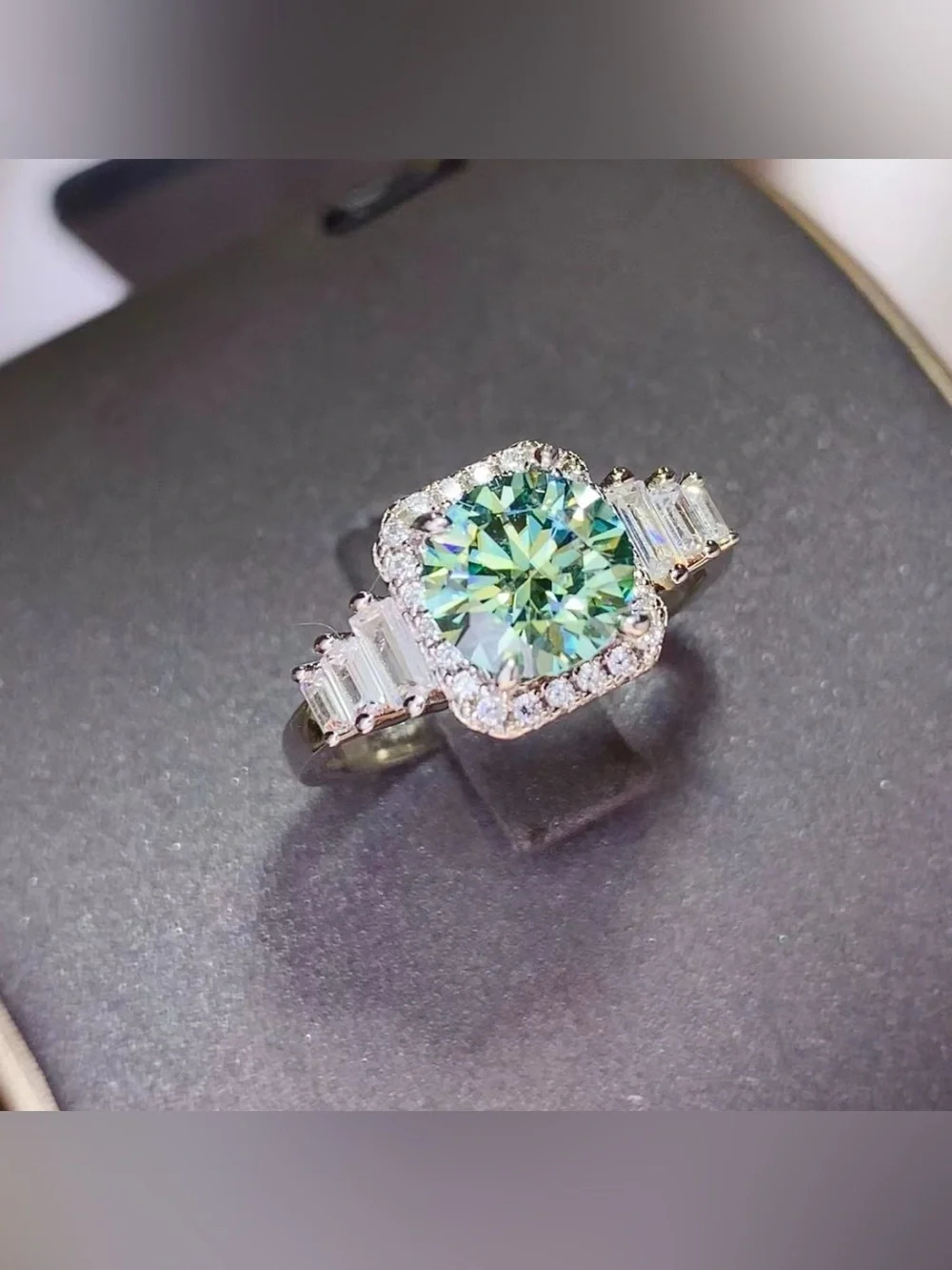 3 Carat Moissanite 925 Sterling Silver Ring